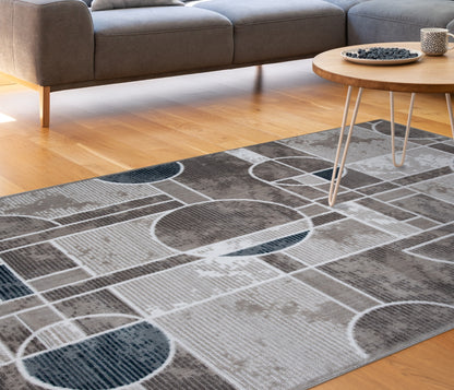 Darius Geometric Globe Grey