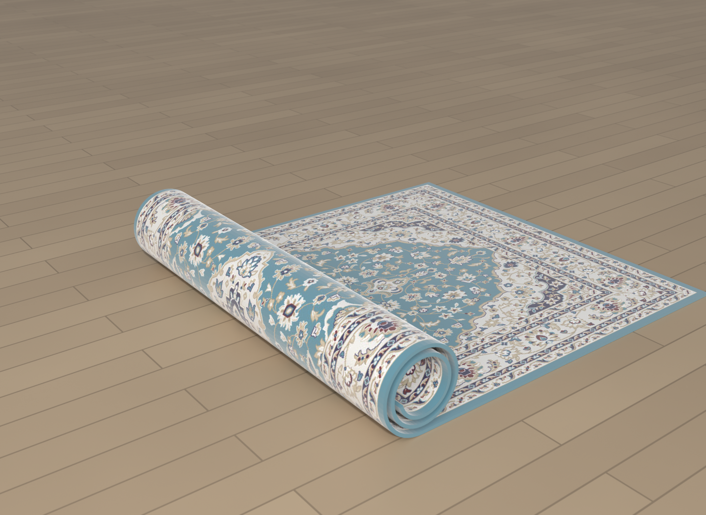 Kashmar Royal Medallion Teal