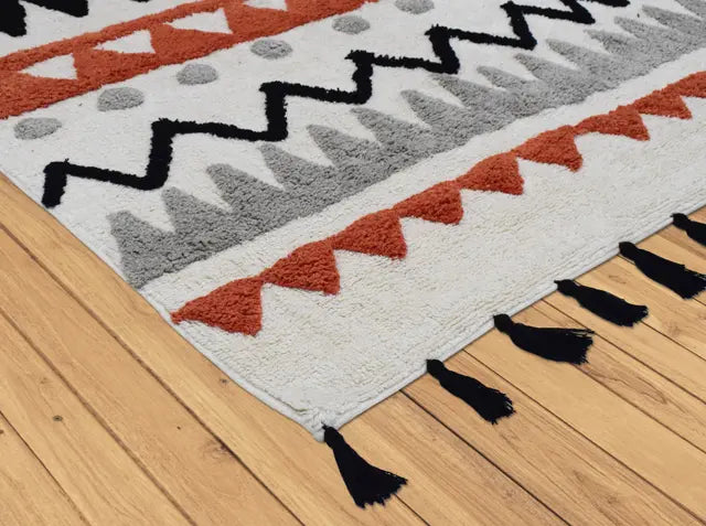 Rust Black Aztec Rug Kids Smart Aztec Rust Rug | Buy Online | Rugs Original