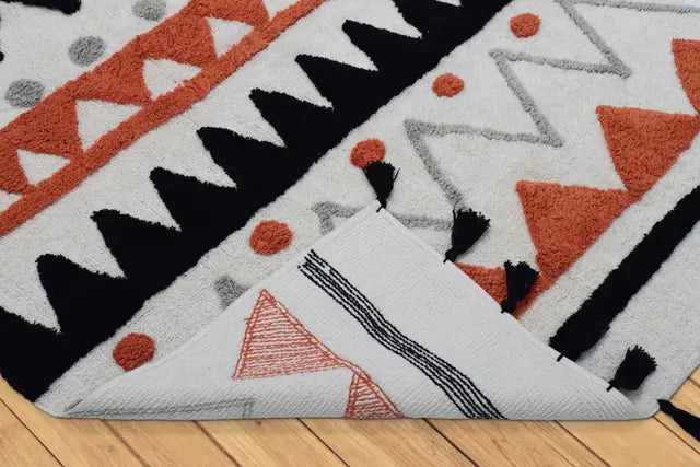 Rust Black Aztec Rug Kids Smart Aztec Rust Rug | Buy Online | Rugs Original