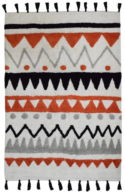 Rust Black Aztec Rug Kids Smart Aztec Rust Rug | Buy Online | Rugs Original