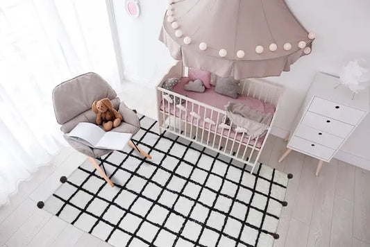 Kids Smart Grey Pom-Pom Patch