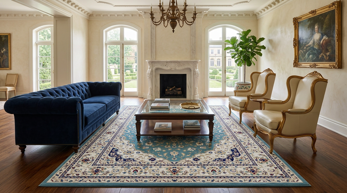 Kashmar Royal Medallion Teal
