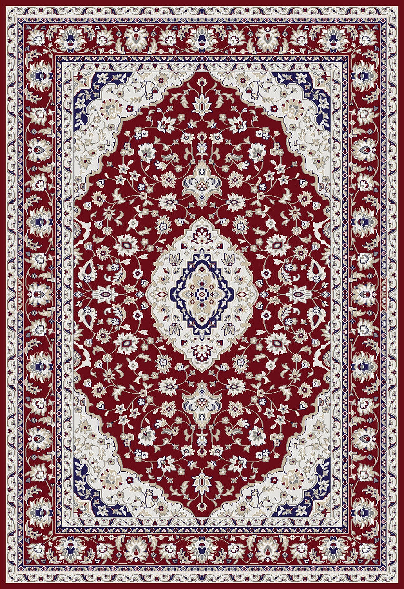 Kashmar Royal Medallion Red