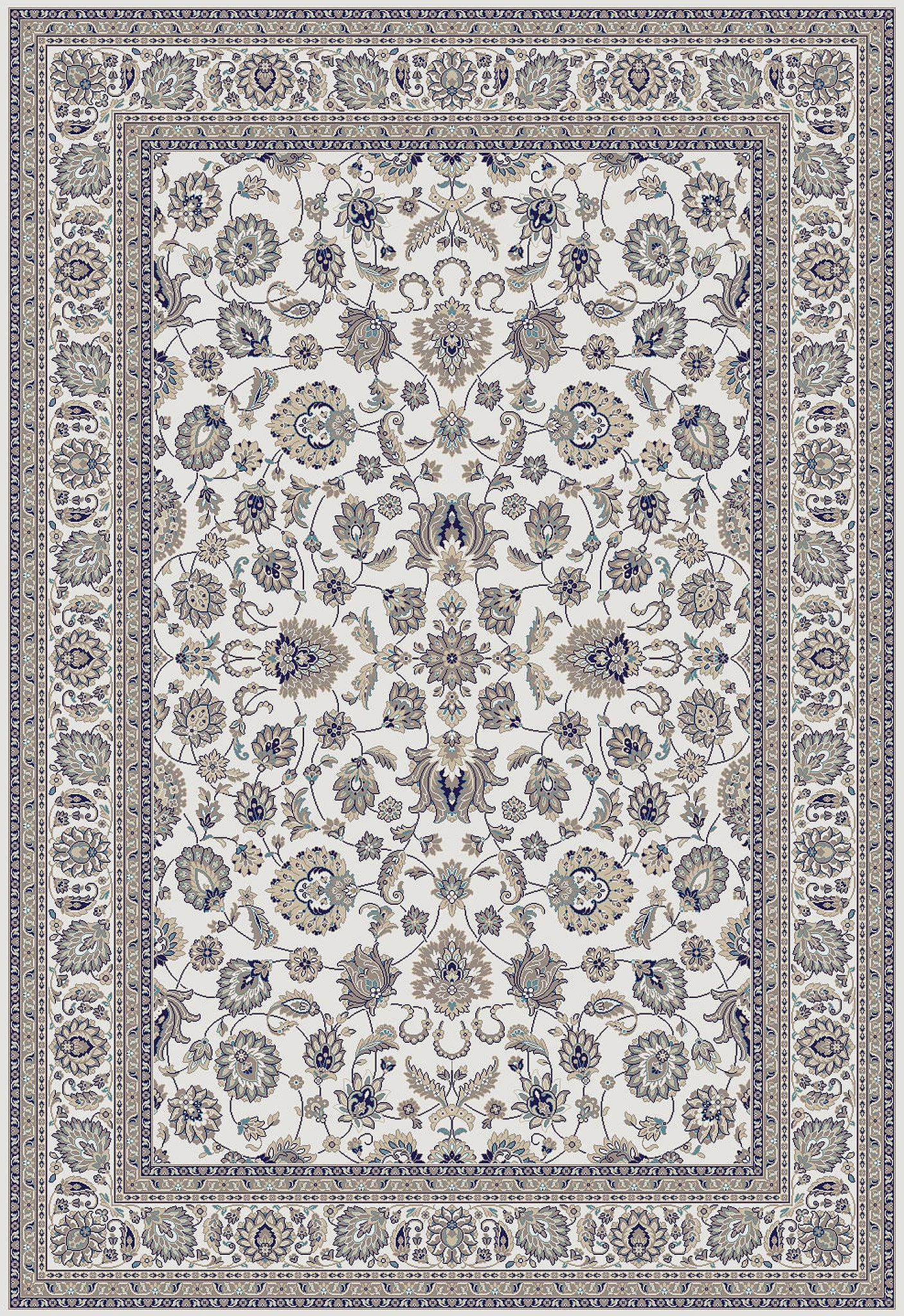 Kashmar Floral Garden Ivory
