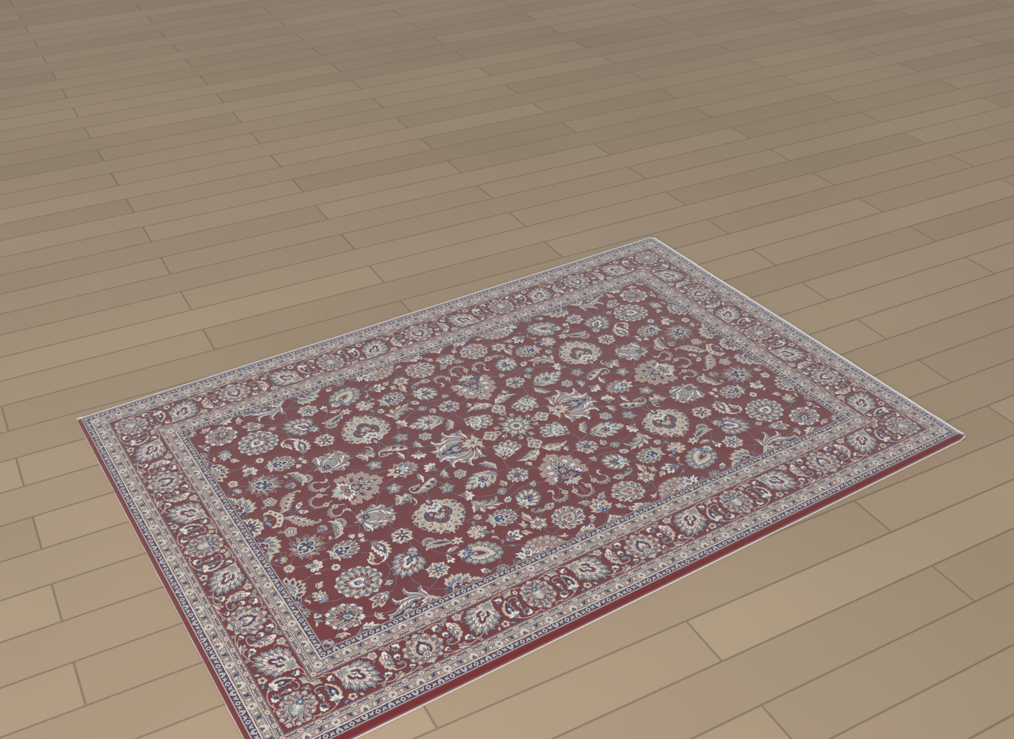 Kashmar Floral Garden Red