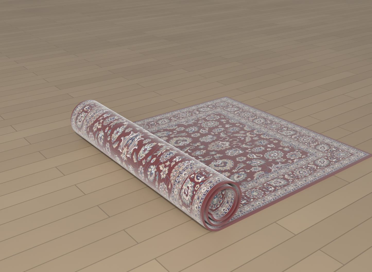 Kashmar Floral Garden Red
